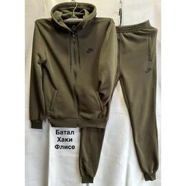 Костюм спортивний чоловічий MH1301 khaki р.56-64 "WELL" недорого оптом від прямого постачальника