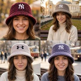 Фотография Панама зимняя женская 1085 mix р.56-59 "Mabi" недорого оптом от прямого поставщика