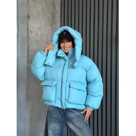 Куртка жіноча зимова 172 l.blue р.S-M "QU STYLE" недорого оптом від прямого постачальника