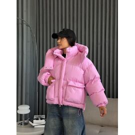 Куртка жіноча зимова 172 pink р.S-M "QU STYLE" недорого оптом від прямого постачальника