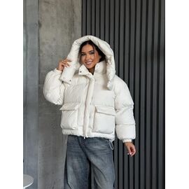 Куртка жіноча зимова 172 white р.S-M "QU STYLE" недорого оптом від прямого постачальника