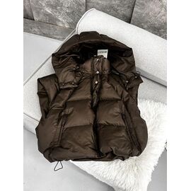 Фотография Жилетка женская 25134 brown р.S-M "QU STYLE" недорого оптом от прямого поставщика