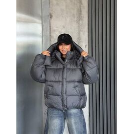 Куртка жіноча зимова 2541 grey р.S-M "QU STYLE" недорого оптом від прямого постачальника