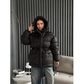 Куртка жіноча зимова 2546 black р.S-M "QU STYLE" недорого оптом від прямого постачальника