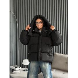 Куртка жіноча зимова 2568 black р.S-M "QU STYLE" недорого оптом від прямого постачальника