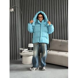 Куртка жіноча зимова 2568 l.blue р.S-M "QU STYLE" недорого оптом від прямого постачальника