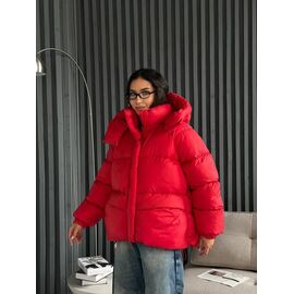 Куртка жіноча зимова 2578 red р.S-M "QU STYLE" недорого оптом від прямого постачальника