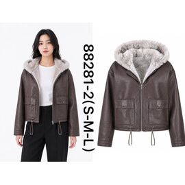 Куртка жіноча зимова 88281 brown р.S-L "Ale-Ate" недорого оптом від прямого постачальника