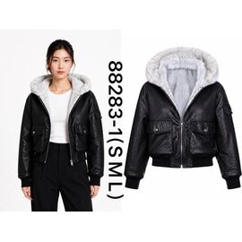 Куртка жіноча зимова 88283 black р.S-L "Ale-Ate" недорого оптом від прямого постачальника
