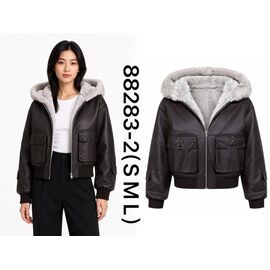 Куртка жіноча зимова 88283 brown р.S-L "Ale-Ate" недорого оптом від прямого постачальника