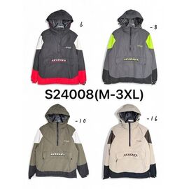 Куртка чоловіча зимова S24008-6 black р.M-3XL "Ale-Ate" недорого оптом від прямого постачальника