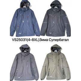 Куртка чоловіча зимова VS25031 black р.4XL-8XL "Ale-Ate" недорого оптом від прямого постачальника