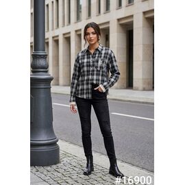 Сорочка жіноча 16900 black р.44-48 "Kosta" недорого оптом від прямого постачальника