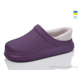 Фотография Галоши женские Весна/осень 7001 т.фіолет (8 пар р.37-41) "Lot Shoes" недорого оптом от прямого поставщика