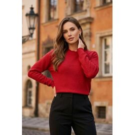 Светр жіночий 3589 red р.44-48 "Kosta" недорого оптом від прямого постачальника