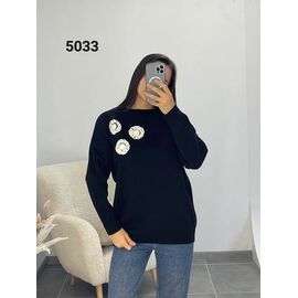 Светр жіночий 5033-1 black р.46-52 "FSN" недорого оптом від прямого постачальника