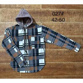 Фотография Рубашка женская 027 grey-brown р.42-50 "Ayden" недорого оптом от прямого поставщика
