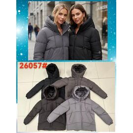 Куртка жіноча зимова K26057 d.brown р.M-2XL "Ayden" недорого оптом від прямого постачальника