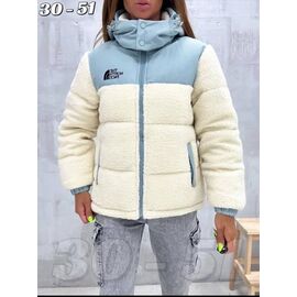 Куртка жіноча зимова KL8308 milk-l.blue р.M-2XL "Ayden" недорого оптом від прямого постачальника