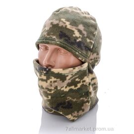Фотография Балаклава мужская Зима Балаклава флис khaki (3 шт. р.сетка One size) "TUZZI" недорого оптом от прямого поставщика
