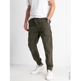 Фотография Джоггеры мужские 1693 khaki р.29-31 "Seven Group" недорого оптом от прямого поставщика
