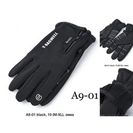 Фотография Перчатки мужские A09-01 black р.11-13 "Descarrilado" недорого оптом от прямого поставщика