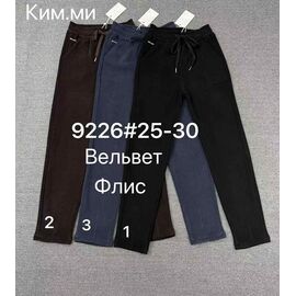 Штани спортивні жіночі теплі 9226-1 black р.25-30 "Immei" недорого оптом від прямого постачальника