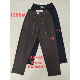 Штани спортивні жіночі теплі 1266-3 brown р.28-33 "Immei" недорого оптом від прямого постачальника
