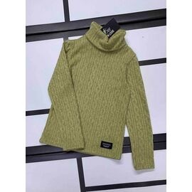 Фотография Свитер детский на девочку 526-2 green р.128-152 "Kosmy" недорого оптом от прямого поставщика