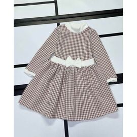 Фотография Платье детское утеплённое на девочку 547 beige р.110-128 "Kosmy" недорого оптом от прямого поставщика
