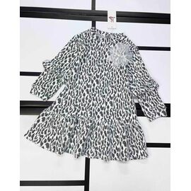 Фотография Платье детское утеплённое на девочку 590 black-white р.116-140 "Kosmy" недорого оптом от прямого поставщика