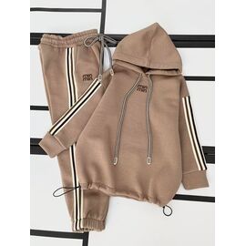 Фотография Костюм детский спортивный тёплый на девочку 585 beige р.128-152 "Kosmy" недорого оптом от прямого поставщика