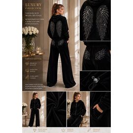 Костюм дитячий спортивний на дівчинку KR894 black р.34-42 "Karolina" недорого оптом від прямого постачальника