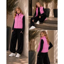 Фотография Жилетка детская на девочку KR908 pink р.34-42 "Karolina" недорого оптом от прямого поставщика