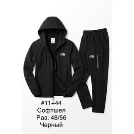 Фотография Костюм спортивный мужской 11+44 black р.48-56 "WHITE" недорого оптом от прямого поставщика