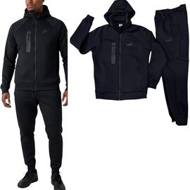 Фотография Костюм спортивный мужской 349-175-1N black р.50-56 "WHITE" недорого оптом от прямого поставщика
