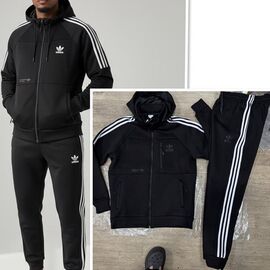 Фотография Кофта спортивная мужская K348-112-1AD black-white р.48-56 "WHITE" недорого оптом от прямого поставщика