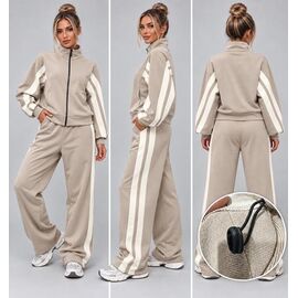 Костюм спортивний жіночий теплий ZW2412 d.beige р.S-XL "Zalov" недорого оптом від прямого постачальника