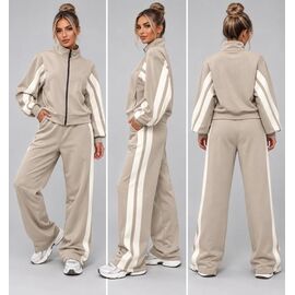 Костюм спортивний жіночий теплий ZW2414 l.beige р.S-XL "Zalov" недорого оптом від прямого постачальника