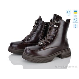 Черевики жіночі стильні Зима 2650-51 (6 пар р.36-41) "Fat Fox-Tamei" недорого оптом від прямого постачальника