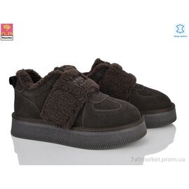 Кросівки жіночі модні Зима GF2647 brown (6 пар р.36-40) "PLPS-Nanachka" недорого оптом від прямого постачальника