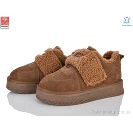 Кросівки жіночі модні Зима GF2647 caramel (6 пар р.36-40) "PLPS-Nanachka" недорого оптом від прямого постачальника