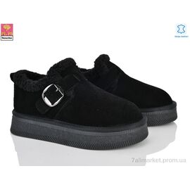 Туфлі жіночі стильні Зима GF2651 black (6 пар р.36-40) "PLPS-Nanachka" недорого оптом від прямого постачальника
