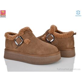 Туфлі жіночі стильні Зима GF2651 caramel (6 пар р.36-40) "PLPS-Nanachka" недорого оптом від прямого постачальника