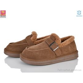 Туфлі жіночі стильні Зима GF2657 caramel (6 пар р.36-40) "PLPS-Nanachka" недорого оптом від прямого постачальника