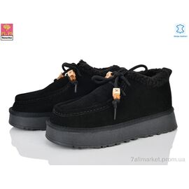 Туфлі жіночі стильні Зима 2640 black (6 пар р.36-40) "PLPS-Nanachka" недорого оптом від прямого постачальника