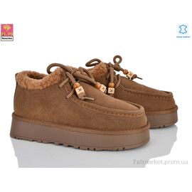 Туфлі жіночі стильні Зима 2640 caramel (6 пар р.36-40) "PLPS-Nanachka" недорого оптом від прямого постачальника