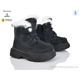 Черевики дитячі зручні Зима TA30 black (6 пар р.23-28) "Clibee-Doremi" недорого оптом від прямого постачальника