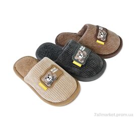 Фотография Тапки детские домашние Весна/осень 555-58 mix (24 пар р.30-35) "Lion-Lu" недорого оптом от прямого поставщика
