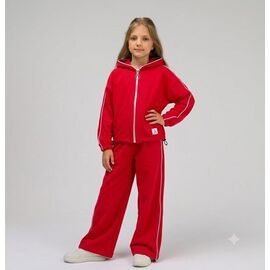Костюм дитячий спортивний на дівчинку 2630 red р.134-158 "LIMA SPORT" недорого оптом від прямого постачальника